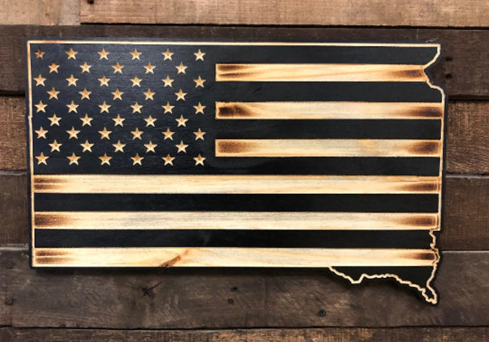 South Dakota American Flag Sign